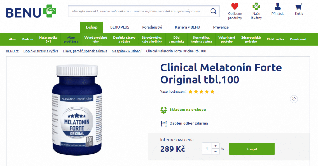 melatonin forte recenze